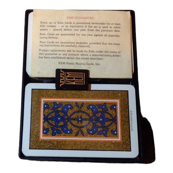 VINTAGE KEM POKER PLAYING CARDS. - Picture 5 of 5